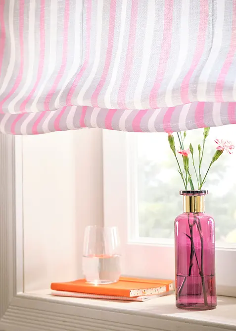 Faltrollo mit Längsstreifen, bonprix