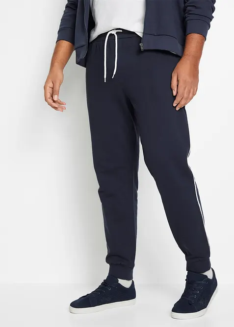 Lot de 2 pantalons de jogging à détails contrastants, bonprix