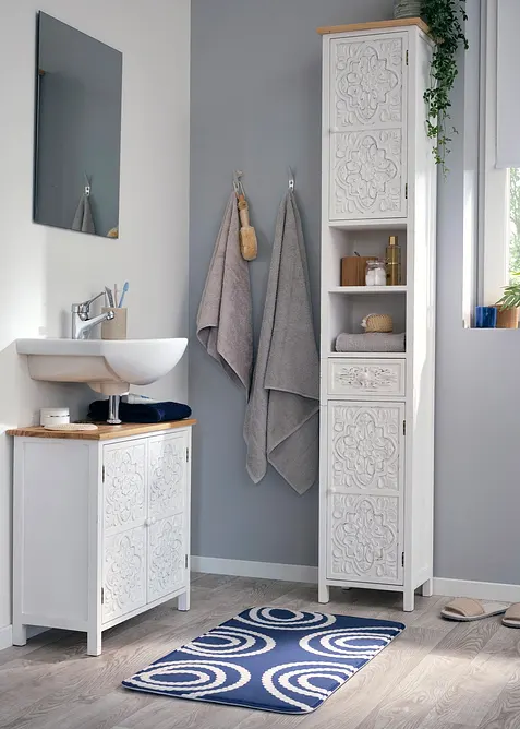 Colonne de salle de bain avec ornements, bonprix