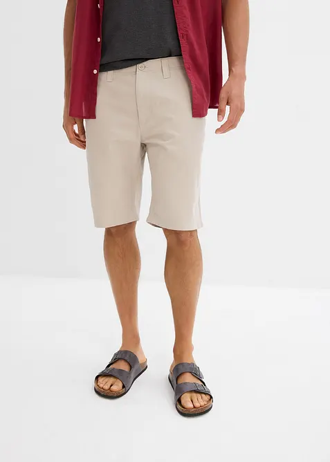 Chino-Bermuda aus reiner Baumwolle, Regular Fit, bonprix