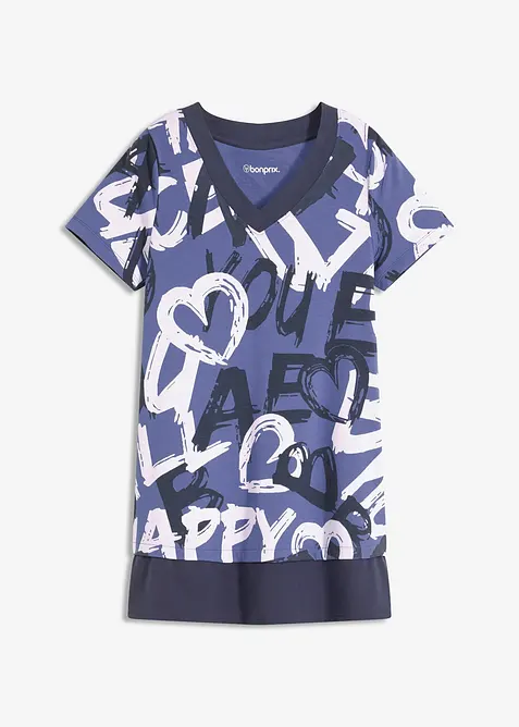 T-shirt long à manches courtes, bonprix