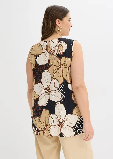 Blouse sans manches en viscose, bonprix