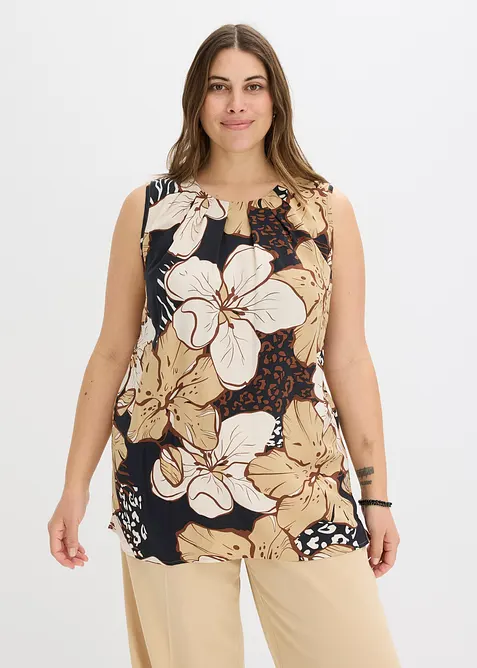 Blouse sans manches en viscose, bonprix