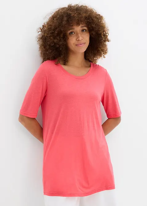 T-shirt long en viscose douce, bonprix