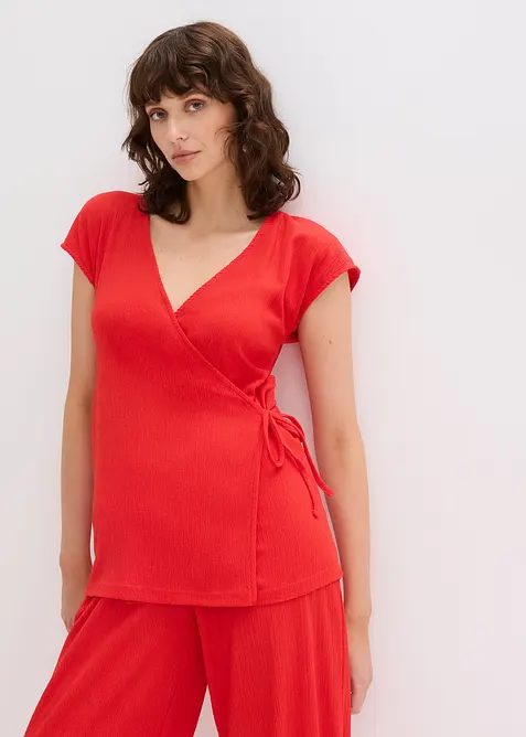 T-shirt cache-cœur, bonprix