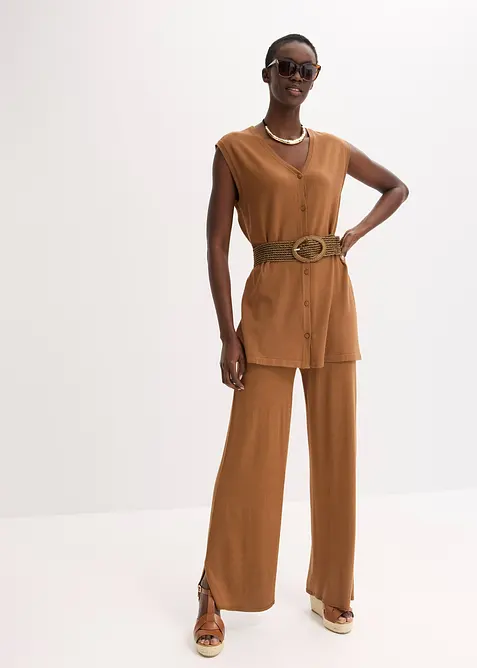 Long-Feinstrickweste, bonprix