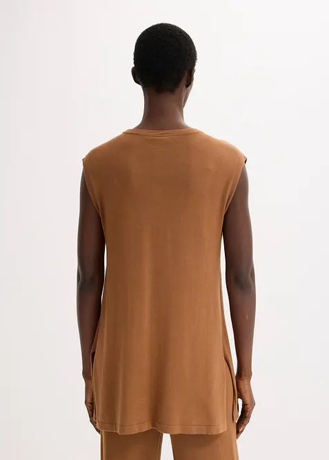 Long-Feinstrickweste, bonprix