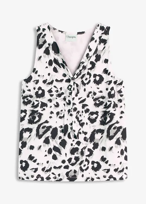 Top à col lavallière, bonprix