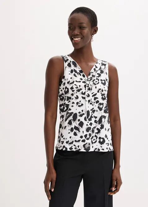 Top à col lavallière, bonprix