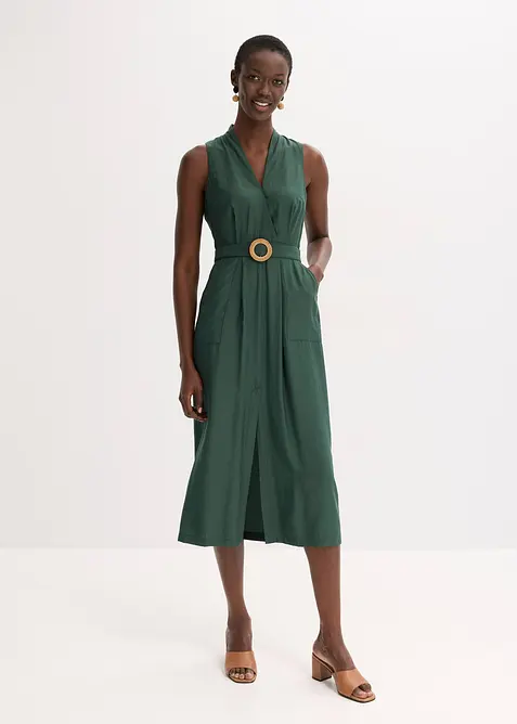 Midikleid aus fließendem Viskose-Mix, bonprix
