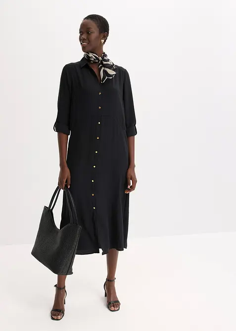 Robe-chemise avec dentelle, bonprix