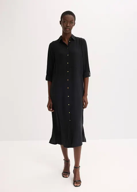 Robe-chemise avec dentelle, bonprix