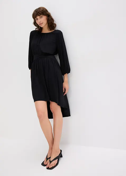 Robe en jersey avec fronces, bonprix