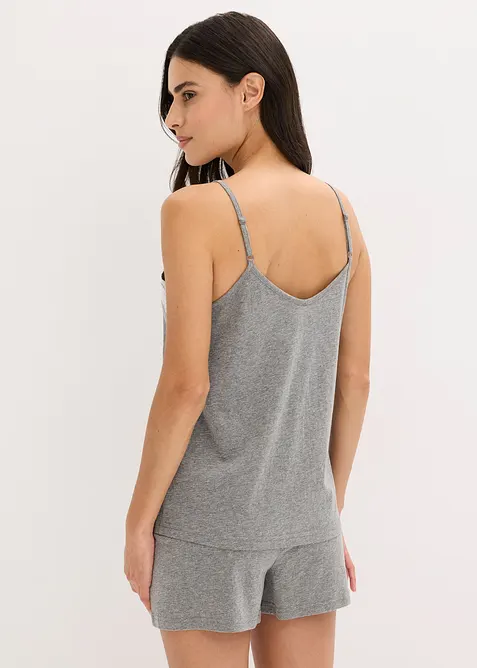 Pyjashort avec bordure dentelle, bonprix