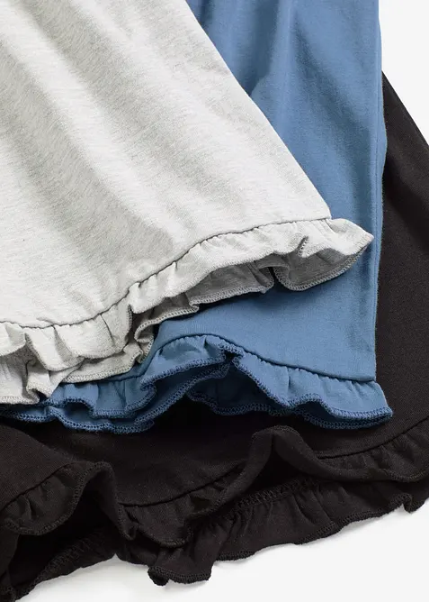 Kurze Schlafshorts (3er Pack) aus reiner Bio-Baumwolle, bonprix