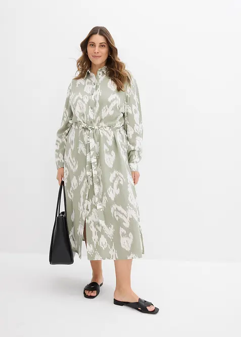 Robe-chemise en viscose fluide, bonprix