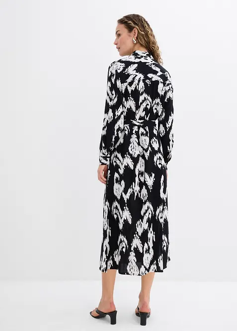 Blusenkleid aus fließender Viskose, bonprix