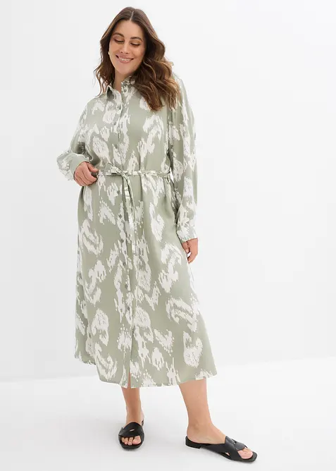 Robe-chemise en viscose fluide, bonprix