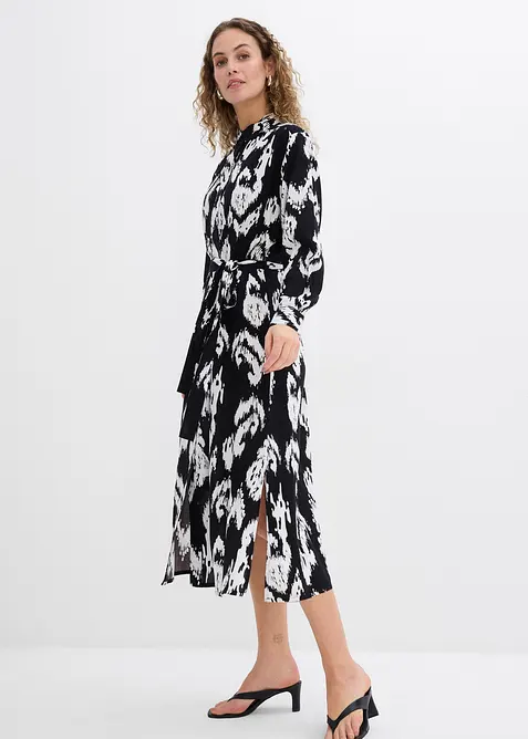 Blusenkleid aus fließender Viskose, bonprix