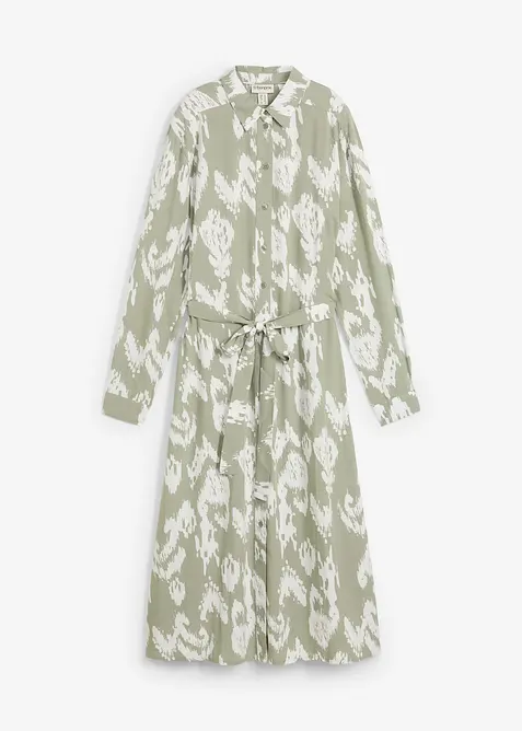 Blusenkleid aus fließender Viskose, bonprix