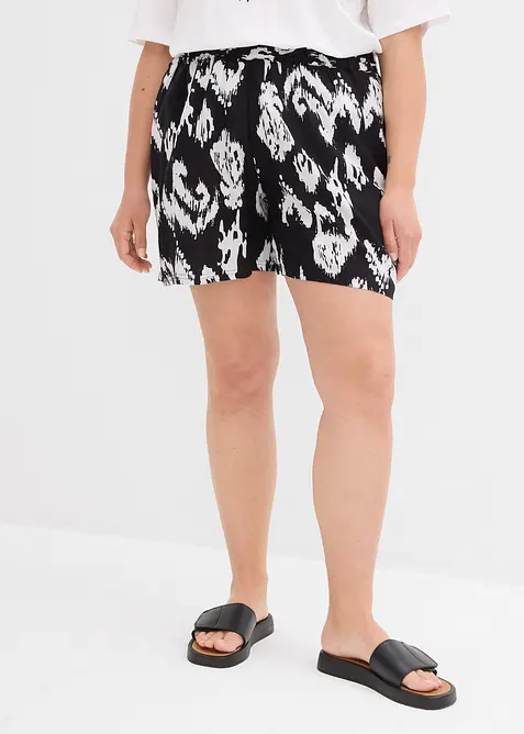 Short à taille élastiquée en viscose, bonprix