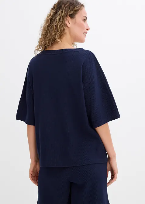 Strukturshirt aus reiner Baumwolle, bonprix