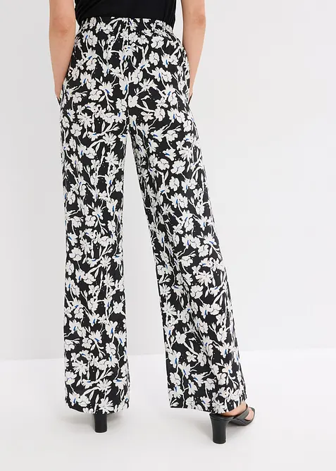 Palazzo-Hose aus strukturiertem Material, bonprix