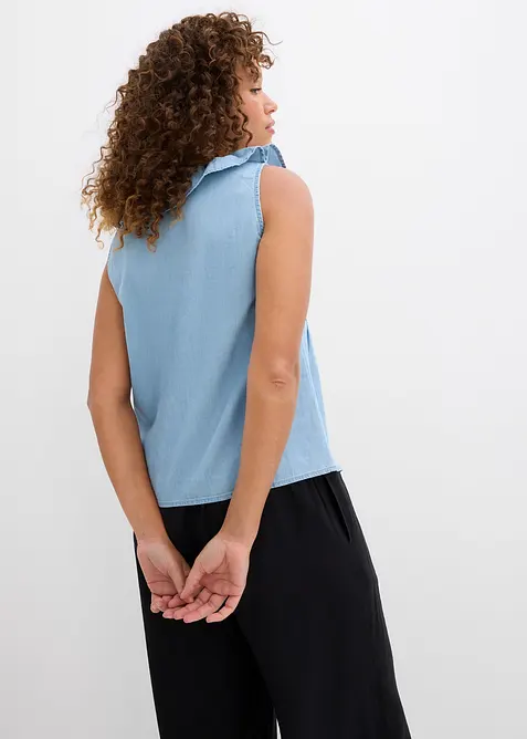 Top en jean de coton, bonprix