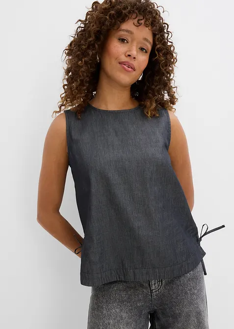 Top en jean de coton, bonprix