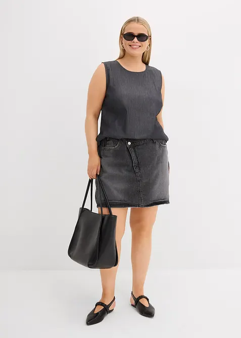 Top en jean de coton, bonprix