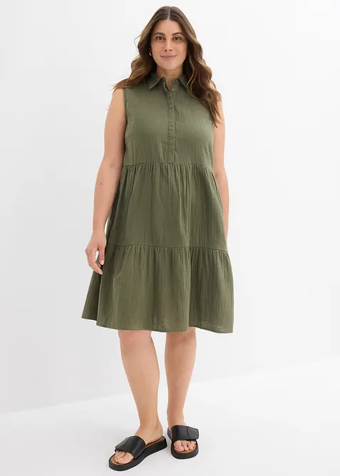 Robe-tunique légère en gaze de coton, bonprix