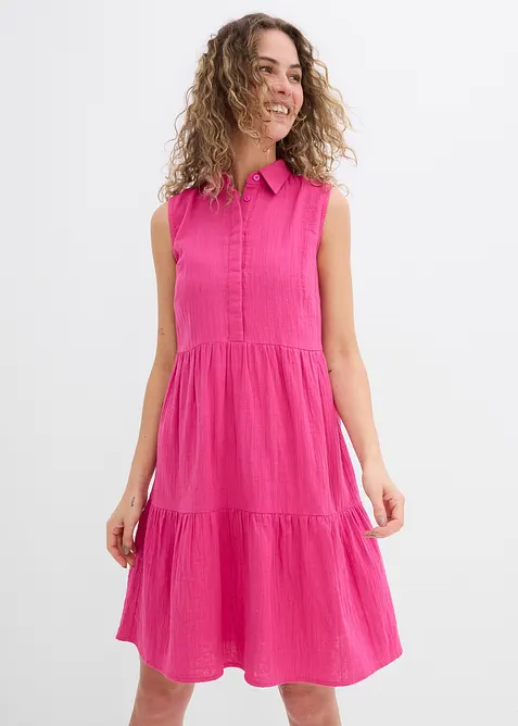 Tunika-Kleid aus luftigem Musselin, bonprix