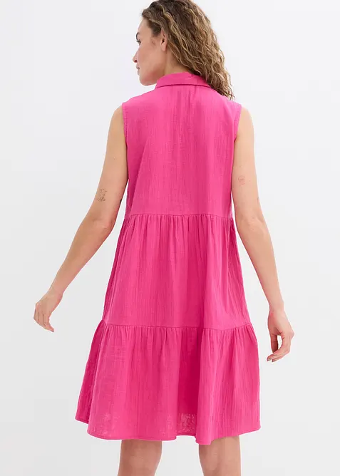 Tunika-Kleid aus luftigem Musselin, bonprix