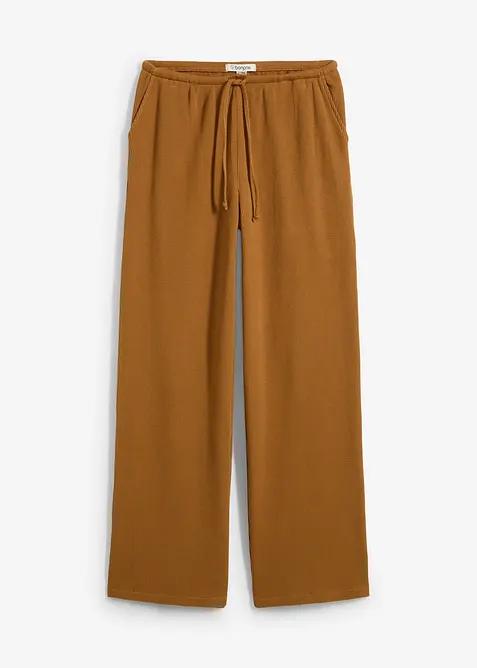Strukturhose aus reiner Baumwolle, bonprix