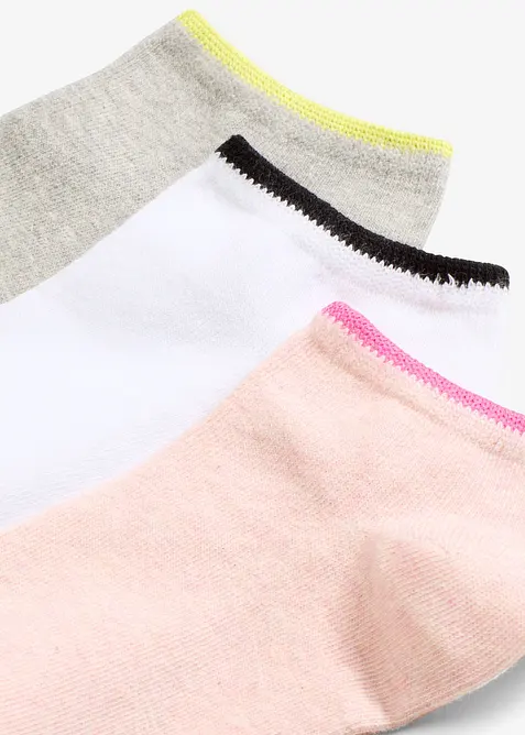 Lot de 6 socquettes coton, bonprix