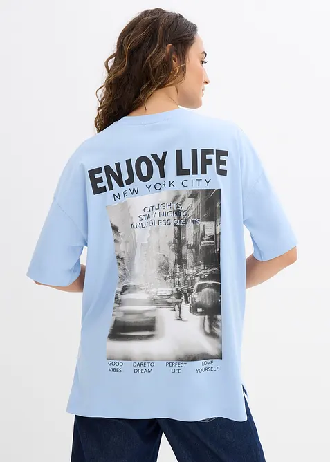 Oversize-Shirt aus reiner Bio-Baumwolle, bonprix