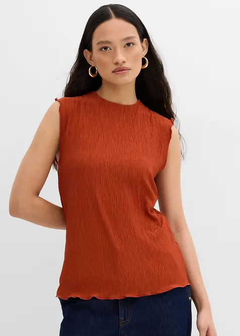 Top aus strukturiertem Crinkle, bonprix