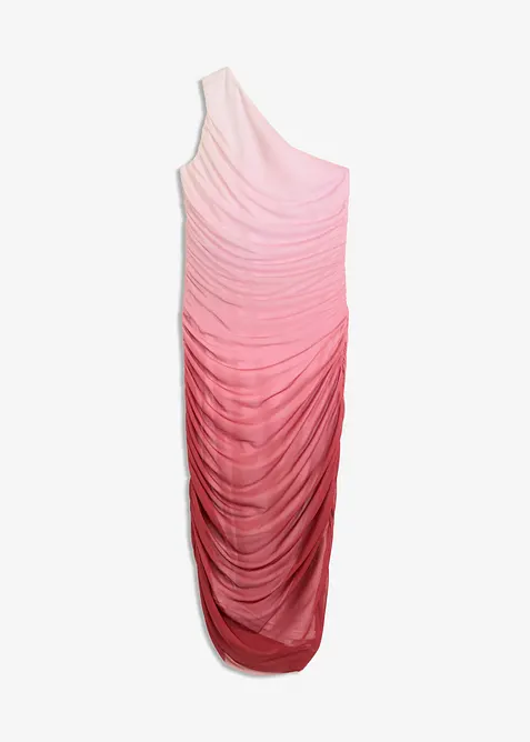 One-Shoulder-Kleid mit Mesheinsatz, bonprix