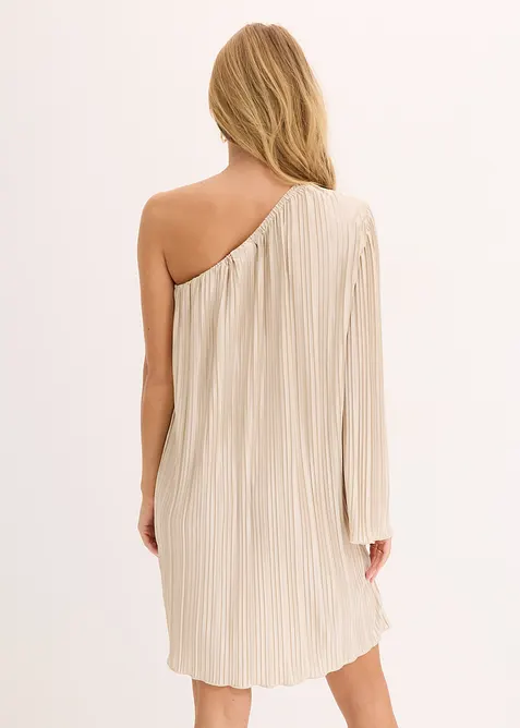 Robe plissée courte, bonprix