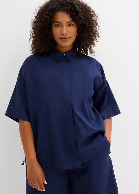 Chemisier oversize 100 % coton, bonprix