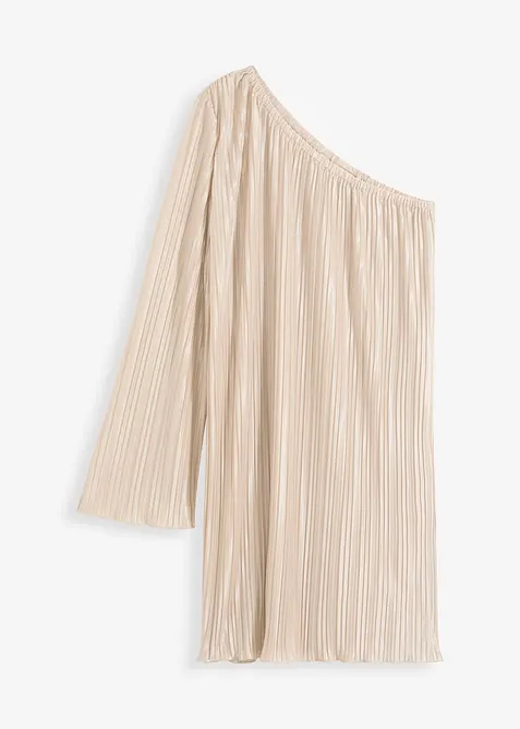 Robe plissée courte, bonprix