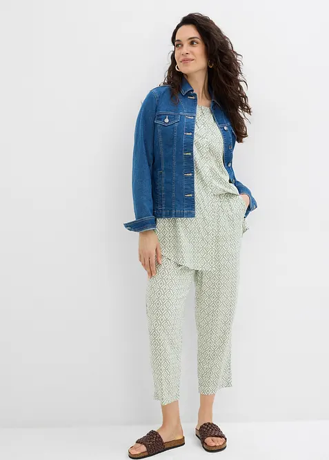 Longbluse aus softer Viskose, bonprix