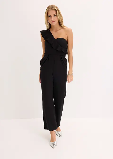 One-Shoulder-Jumpsuit aus leichter Viskose, bonprix