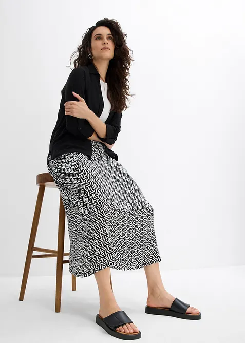 Maxirock aus Viskosecrincle, bonprix