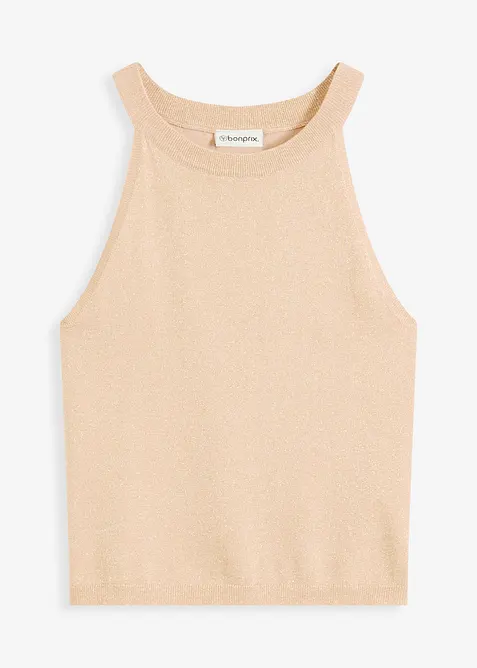 Top en maille métallisée, bonprix