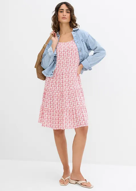 Trägerkleid aus fließender Viskose, bonprix