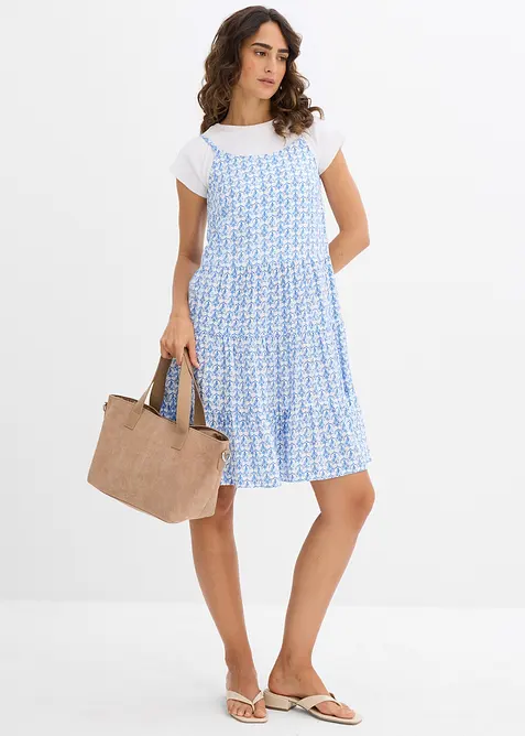 Tr&auml;gerkleid aus flie&szlig;ender Viskose, bonprix