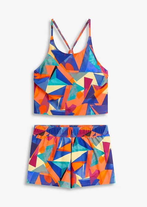 Tankini (ens. 2 pces) avec short, bonprix
