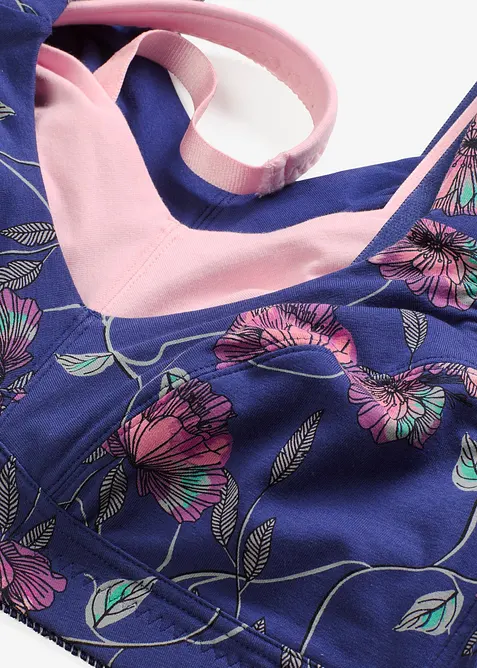 Lot de 3 soutiens-gorge coton sans armatures, bonprix