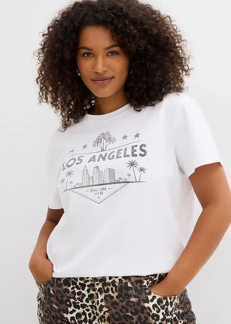 Verkürztes T-Shirt aus Jersey, bonprix